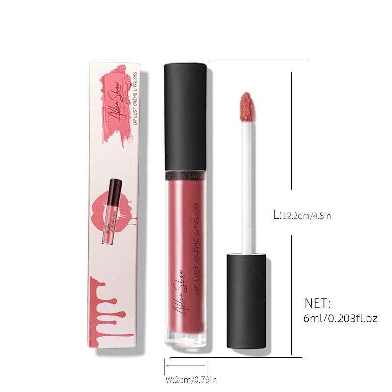 Cross-Border Lipstick Moisturizing Non-Drying Lip Glaze Allen Shaw Creme Lip Gloss Amazon Full Care