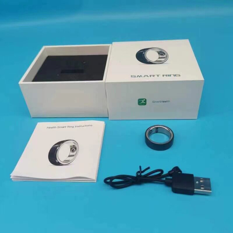 Huaqiang North Smart Ring Smart ringR2 European and American Couple Ring Simple Stainless Steel Heart Rate Sleep Monitoring