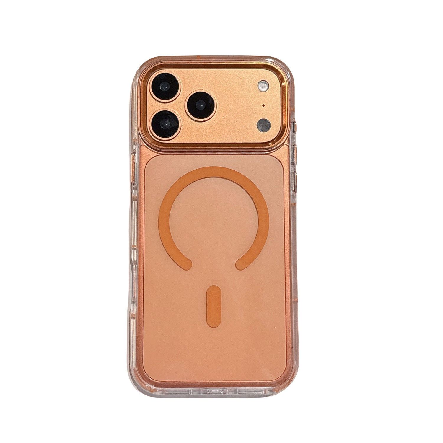 Suitable for Iphone17Promax Mobile Phone Case Two-Color Ice Color Magnetic Suction 17Air Apple 16Pm Anti-Fall Protective Cover