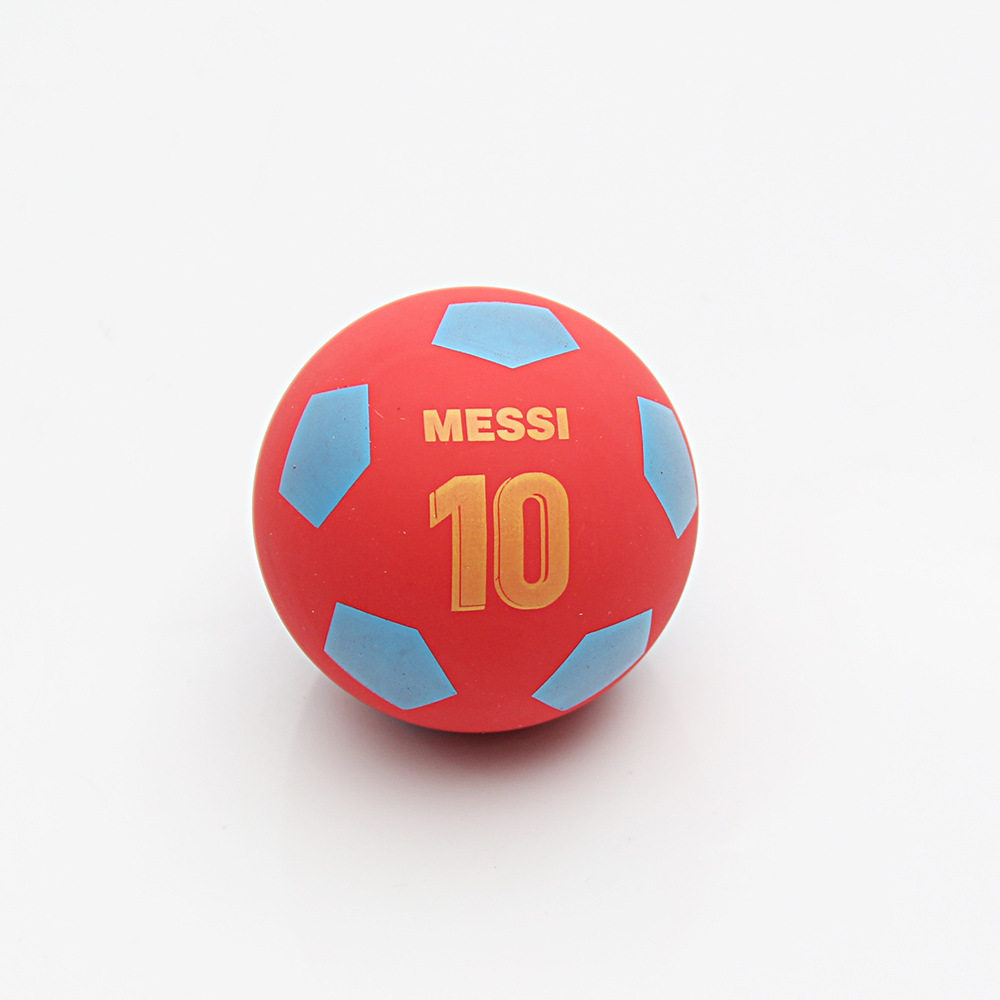 Elastic Ball World Cup Football Rubber Mini 6cm Bouncy Ball Bouncing Ball Toy Cross-Border Colorful Ball