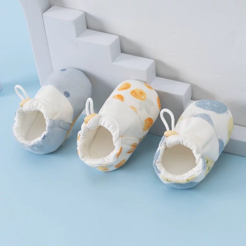 Baby shoes 0-3-12 months 6 to 1 year old step front shoes spring and summer thin elastic buckle soft bottom shoes for boys and girls