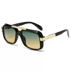 Fashion men's and women's driver glasses retro square sunglasses European and American trend with sunglasses UV protection sunglasses