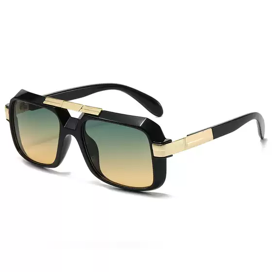 Fashion men's and women's driver glasses retro square sunglasses European and American trend with sunglasses UV protection sunglasses