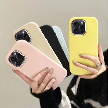 Suitable for Apple 16Pro Phone Case 16Promax15/14 Soft Case 13 New Model 12 Anti-Drop 17 Electroplated Anti-Fingerprint