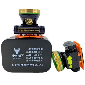 Headlight LED light strong light ultra-long standby head-mounted miner's lamp outdoor high-power waterproof fishing lamp Linyi in stock