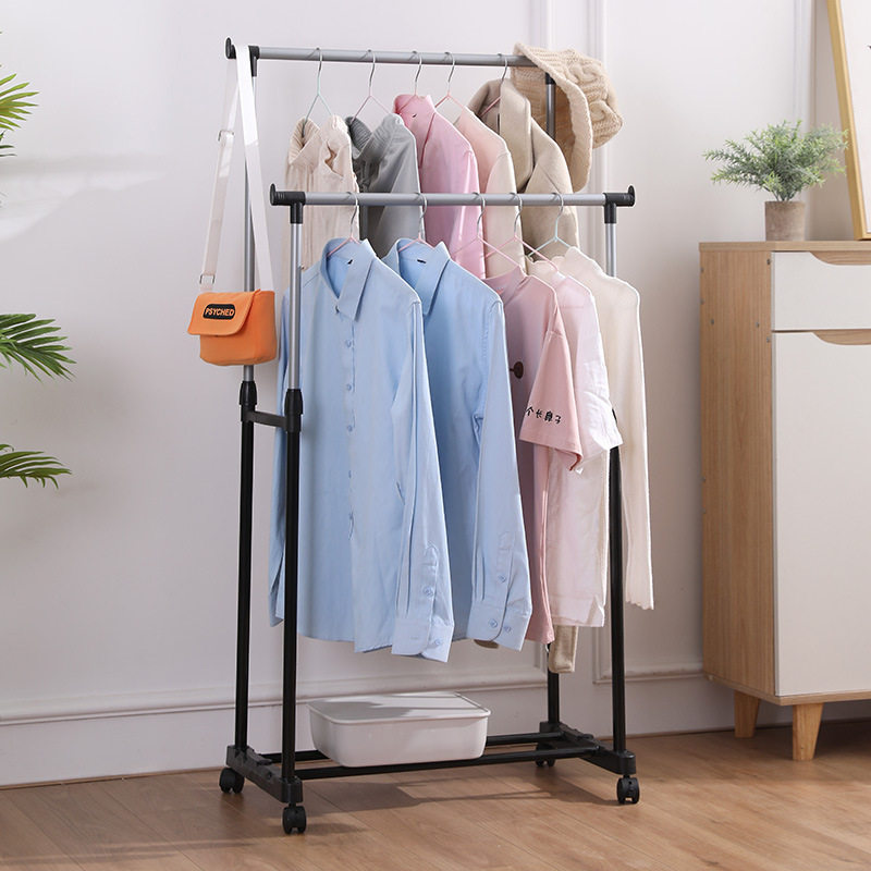 Single Rod Drying Rack Floor Simple Clothes Drying Rack Indoor Drying Rack Bedroom Clothes Rack Clothes Rack Hanger