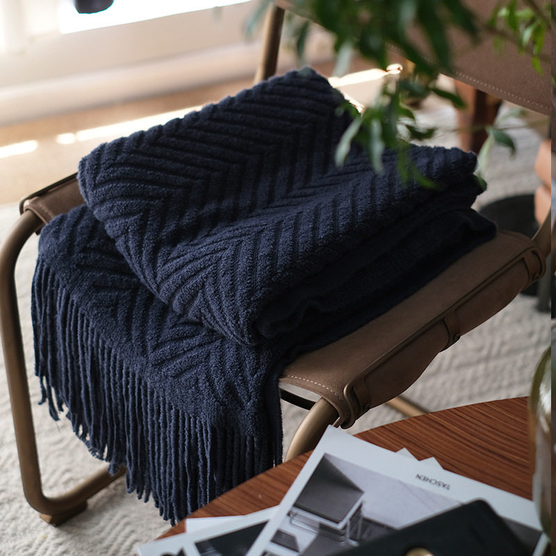 New Style Extended Bed End Towel Cover Blanket American Retro Sofa Towel Blanket Ready for Delivery