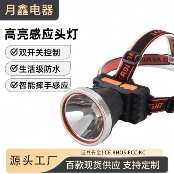Cross-border rechargeable LED headlamp strong light super bright long-range outdoor night fishing miner lamp lightweight mini head-mounted flashlight ·