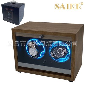 [Color Box Model] Open the Lid and Stop the 2-Position Fully Automatic Watch Shaker Household Mechanical Watch Electric Winding Watch Box