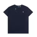 Navy blue and white label