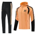 26 arsenal orange hooded windbreaker suit