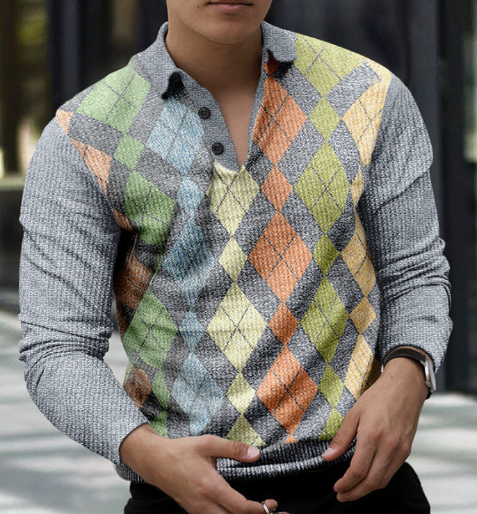 2022男式3DPolo来图个性logo衣服 工厂直发 亚马逊跨境男女POLO衫