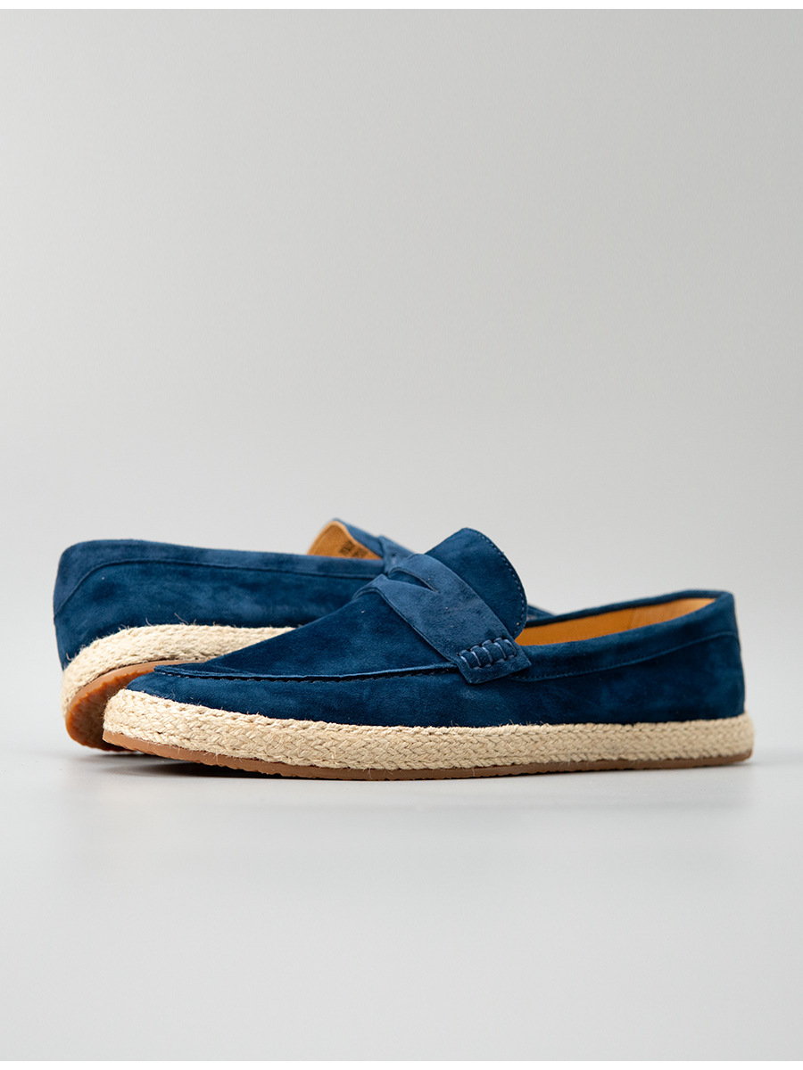 Giày lười nam Luofan chất liệu cashmere, đế cói đan thủ công, không dây, đa năng — màu đen, Màu xanh dương, màu xám, Xanh lá cây