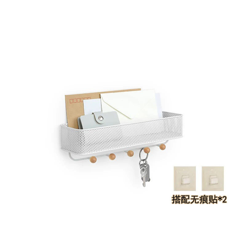Household Multi-Purpose Storage Hanging Basket Entrance Debris Letter Key Storage Rack Kitchen Bathroom Storage and Organization