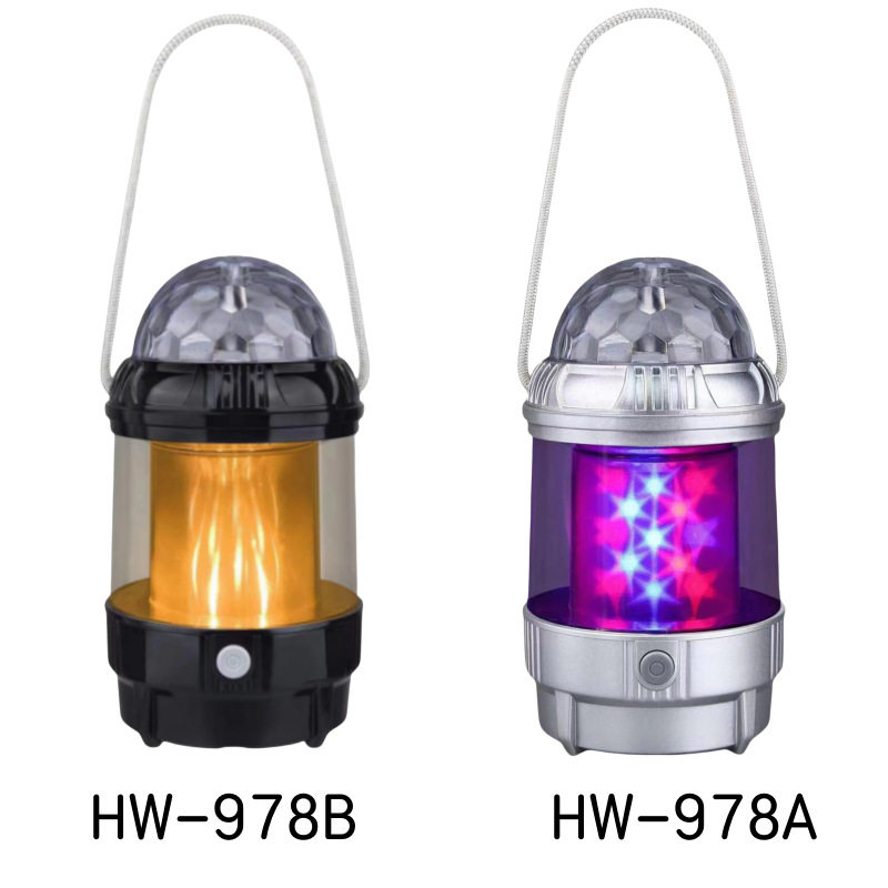 Cross-Border Popular Outdoor Camping Style Lights Colorful Rotating Multi-Functional Stage Atmosphere Satchel Lights Indoor Led Lights