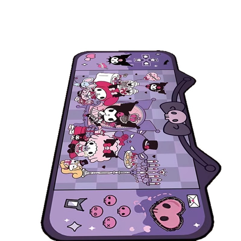 Cartoon Kuromi Carpet Home Bedroom Bedside Decorative Blanket Stain-Resistant and Easy to Care for Bay Window Insulation Mat Ready for Sale