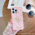 (an) electroplated GUESS-pink