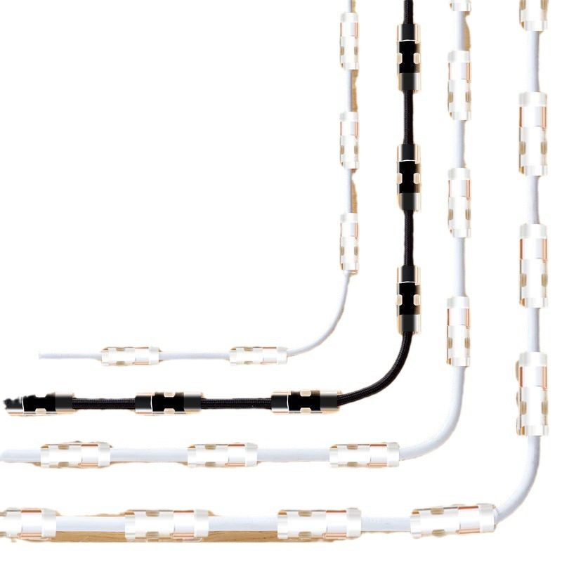 Factory straight hair seamless nail-free wire organizer desktop data cable storage car wire holder