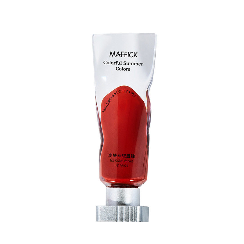 Cross-Border Maffick Ice Cube Velvet Lip Glaze Moisturizing Non-Drying Lip Gloss Not Easy to Stick Lipstick Wholesale Authentic