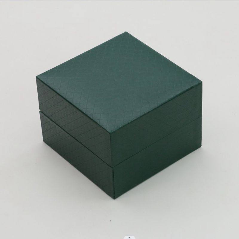 Leather Accord Pattern Watch Packaging Box, High-Grade Leather-Filled Paper Watch Box, Single Flip Watch Storage Display Watch Box