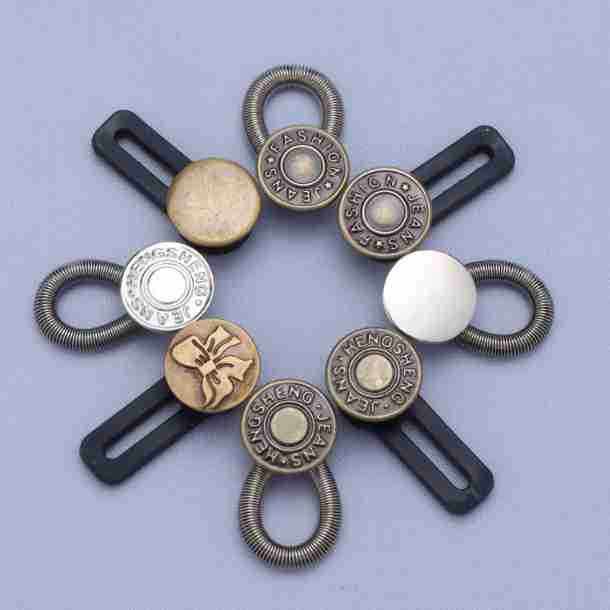 Retractable waist expansion button nail-free seamless denim pants buckle detachable button universal waist extension waist expansion artifact