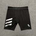Five-length pants black belt-three poles+ad