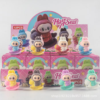 Popular New Product Horse Riding Labubu Trendy Bubble Ornaments Mart Blind Box Hand-Made Blind Bag Children's Factory Wholesale