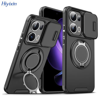 Cross-Border Applicable Oppo A6 Pro Sliding Window Phone Case Realme15 Anti-Drop Stand Ring Protective Cover