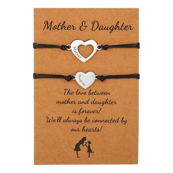 European and American personality titanium steel hollow love wax braided hand rope niche adjustable bracelet women's card suit wholesale