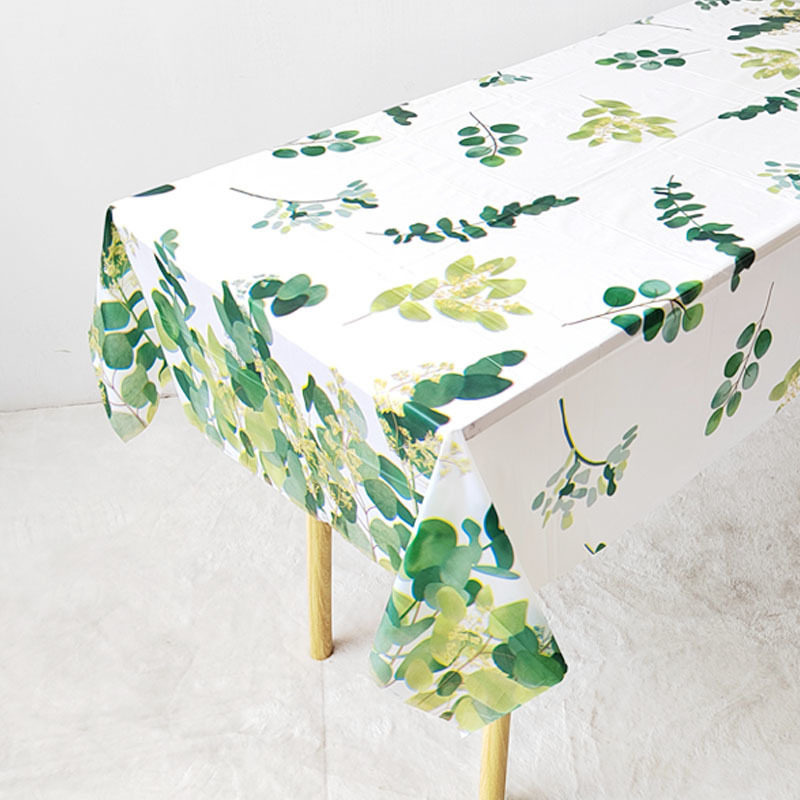 Disposable Tablecloth Kindergarten Party Small Fresh Printed Plastic Waterproof Tablecloth Home Square