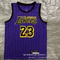 Lakers 23 striped purple