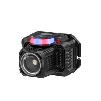 Smiling Shark's New Multi-Functional Electric Display Strong Light Long-Range Sensor Head-Mounted Work Light Red, Yellow, Blue and Purple Zoom Headlight