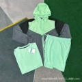 K06 gray-green + crystal strip green + D218 green