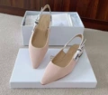 Apricot knitted flats
