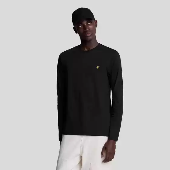 Pure Cotton Trendy Brand Design European Long-Sleeve T-Shirt Base Layer Simple Everyday Casual Round Neck Mid-Length Top