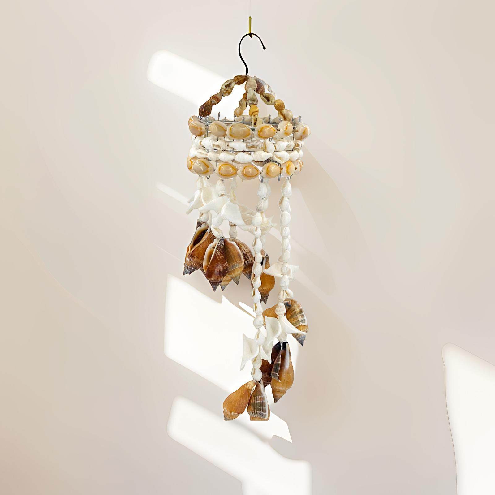 No. 16 Shell Wind Chime Natural Shell Conch Crafts Fashion Home Decoration Seaside Scenic Spot Travel Souvenir