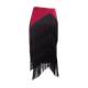 Latin dance tassel skirt women's adult short skirt bottom skirt Latin practice skirt square Latin dance skirt clothing