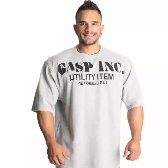 Autumn and Winter Thickened Warm Training Breathable Fitness Bodybuilding New Large Size Sports Running Loose Short Sleeve