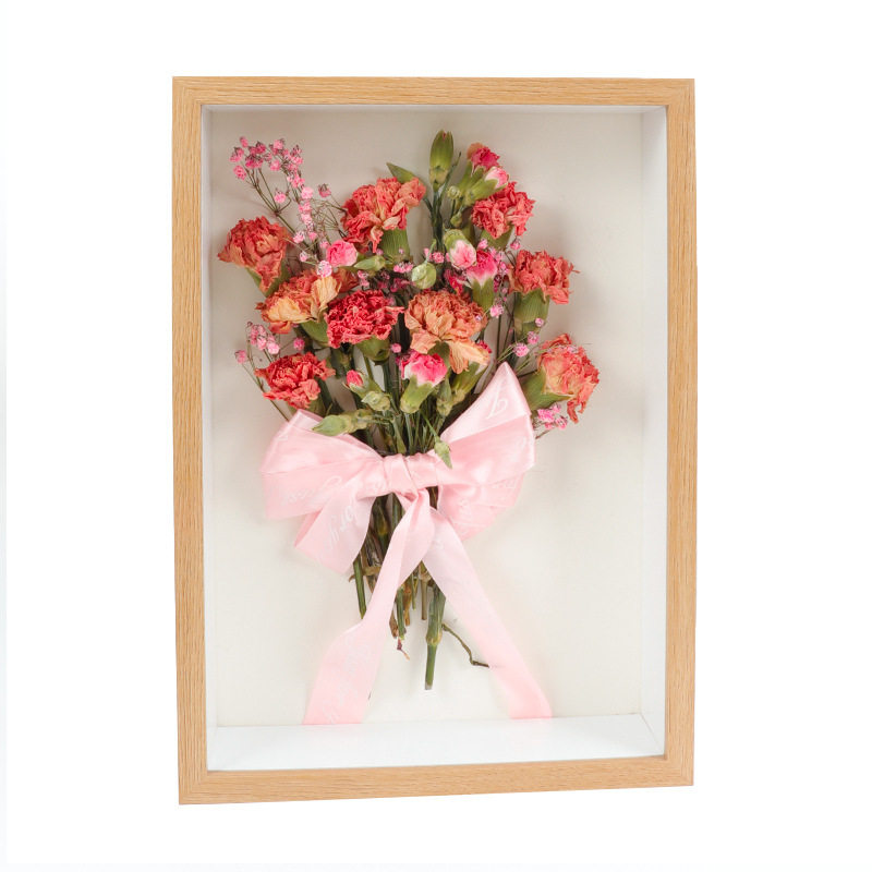 Hollow dried flower photo frame handmade diy transparent shell building blocks hand-made decoration acrylic three-dimensional picture frame wholesale