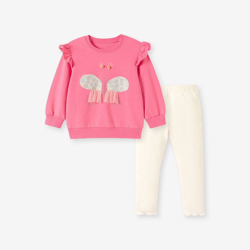 Abbigliamento bambini fabbrica diretta, felpa carina bambine, top bambini manica lunga autunno