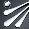 Stainless Steel Spoon Western Food Tableware Coffee Spoon Long Handle Korean Bibimbap Spoon Spoon Ice Cream Dessert Spoon Small Round Spoon