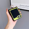 Suitable for Samsung Zflip6 Ring Buckle Mobile Phone Case Lingge Xiaoxiang Zflip 30% off Stacked Screen Leather Case Anti-Fall Protective Cover