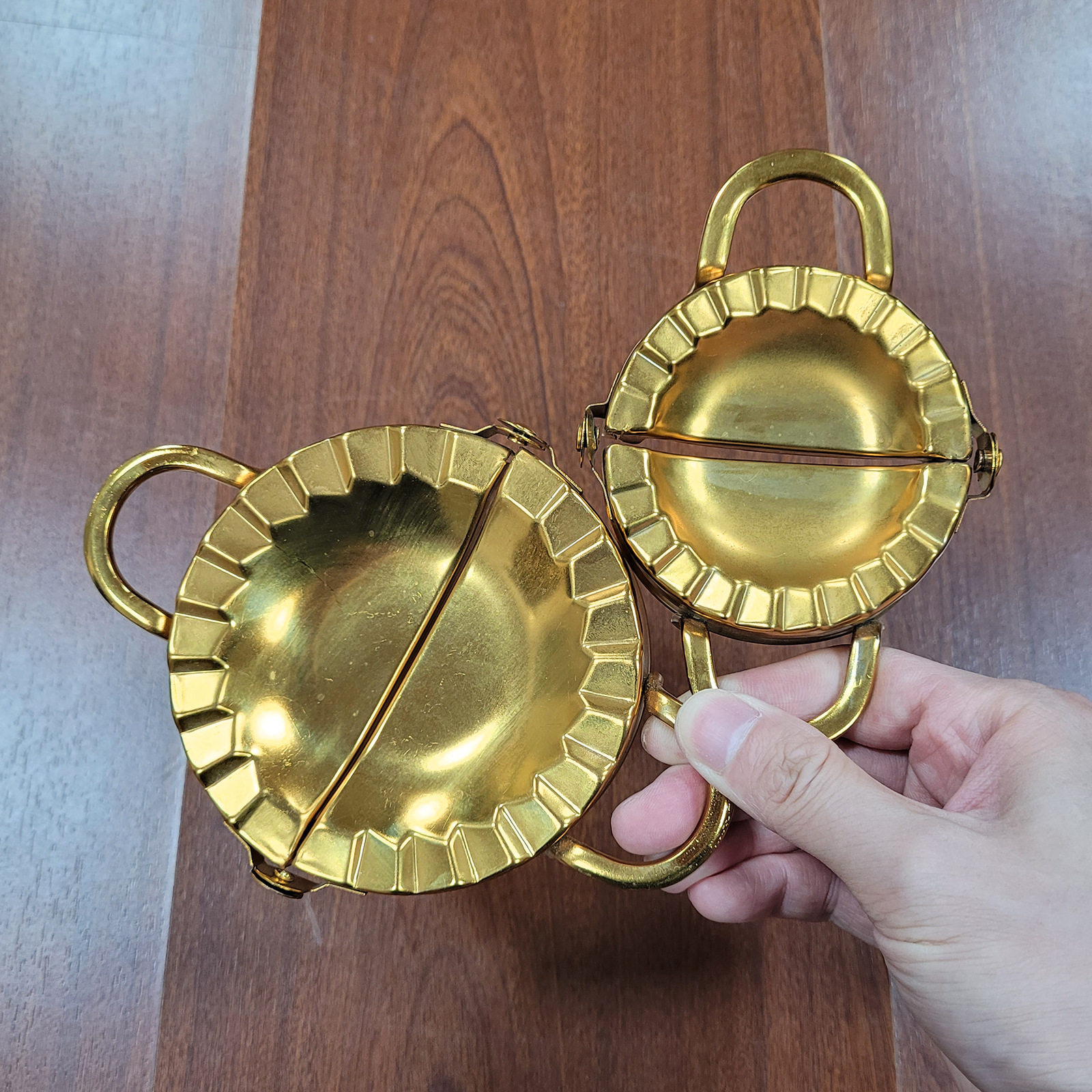 Wholesale 304 Stainless Steel Dumpling Maker Manual Dumpling Press Dumpling Tool Creative Dumpling Mold Dumpling Maker