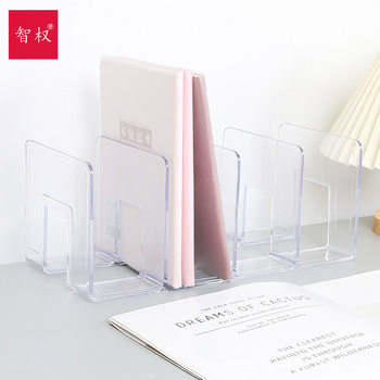 Book Stand Transparent Bookshelf Acrylic Book Stand Instagram Storage Table Book Thickened Documents Book Office Supplies Exhibition