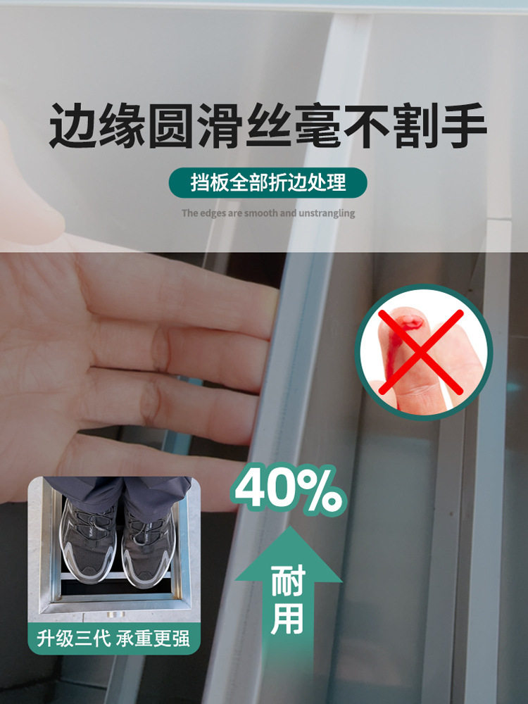 Oil-Water Separator Kitchen Catering Restaurant Household Commercial Stainless Steel Sewer Small Oil Filter Grease Trap