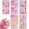 Children's Wearable Nails 120 Pieces Creative Ocean Style Kidsren's Wearable Nails Cartoon Girls Set Nails