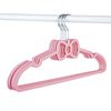 Non-Slip Seamless Clothes Hanger Bow Clothes Hanger Creative Clothes Hanging Dry and Wet Plastic Student Dormitory Home Clothes Hanging