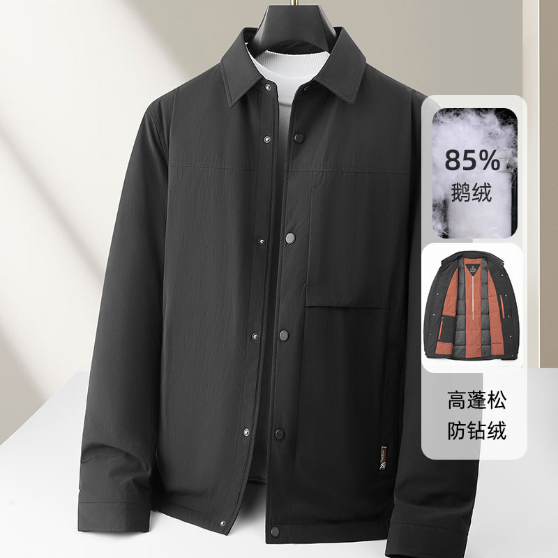 Áo Khoác Nam Kín Cổ Hàng Mùa Xuân Thu Đông Phong Cách Trẻ Trung