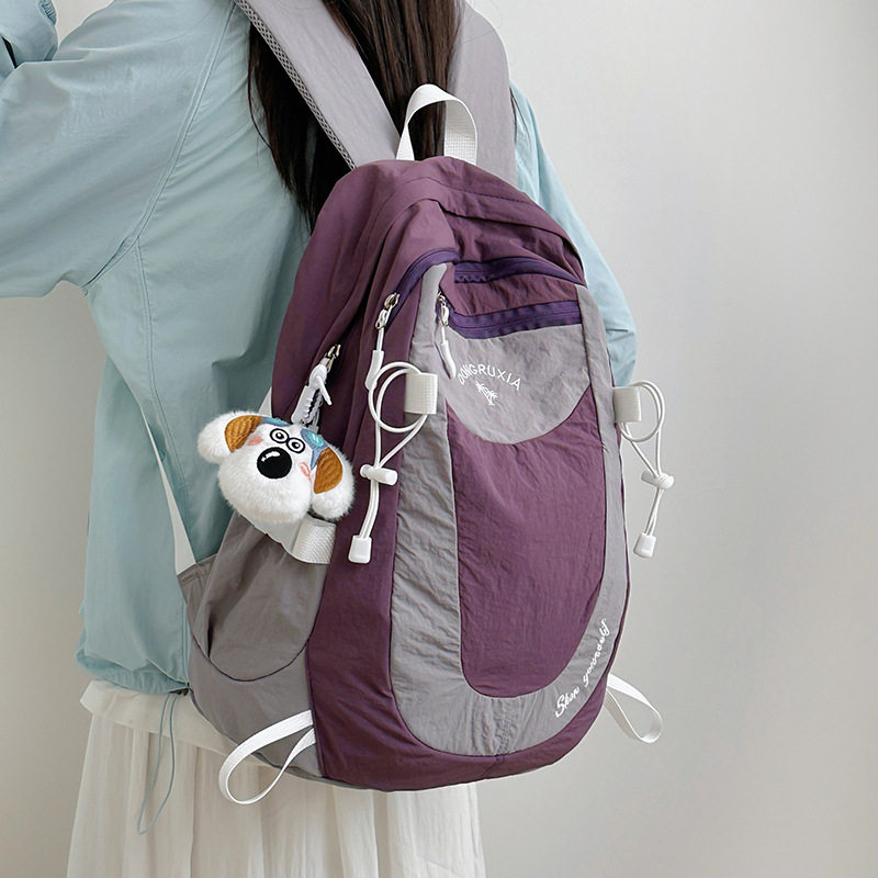 2025 New Lightweight Backpack Girls Middle School and College Students Outdoor Travel Large Capacity Hiking Mountaineering Waterproof Backpack