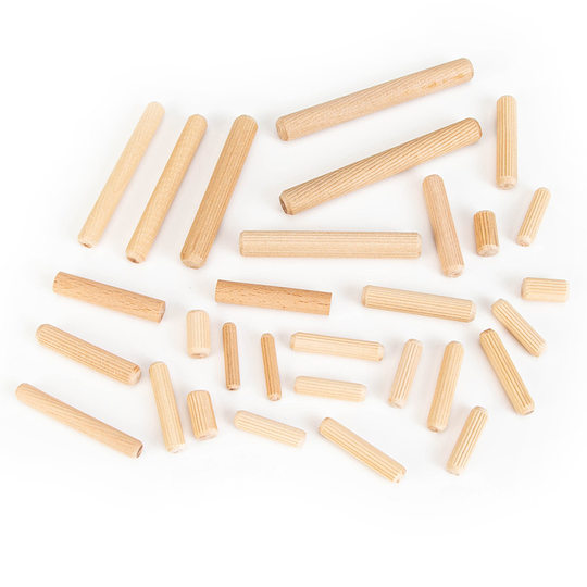 Factory direct m6m8m10m12 round wood stopper wood tip wood nail wood tenon furniture connector eucalyptus lotus wood stopper